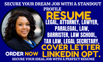 Craft Legal Resume for Attorneys, Lawyers, Paralegals, Barristers, and Law School Graduates