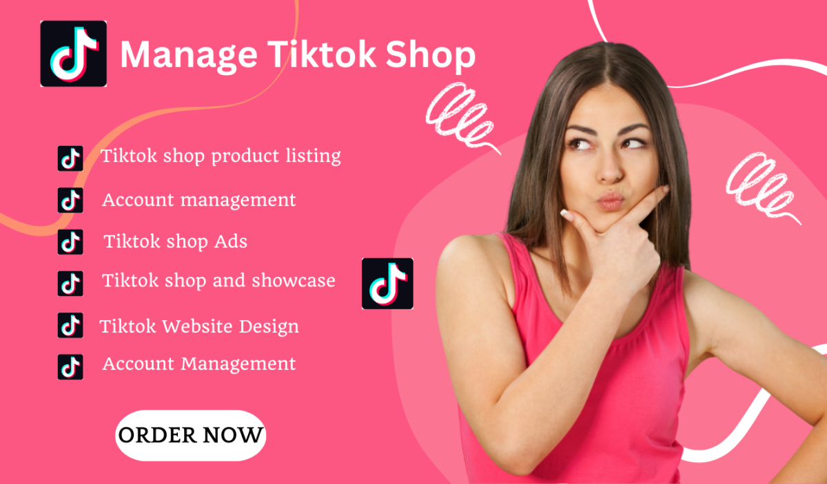 I Will Set Up Your TikTok Shop, Ads, Dropshipping, Logo Design, and Brand Design