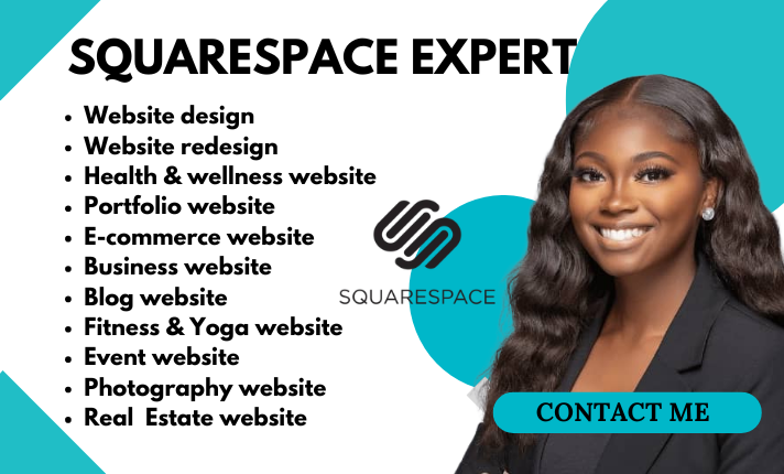 I Will Create a Custom Landing Page or Single Page Squarespace Website Design and Redesign