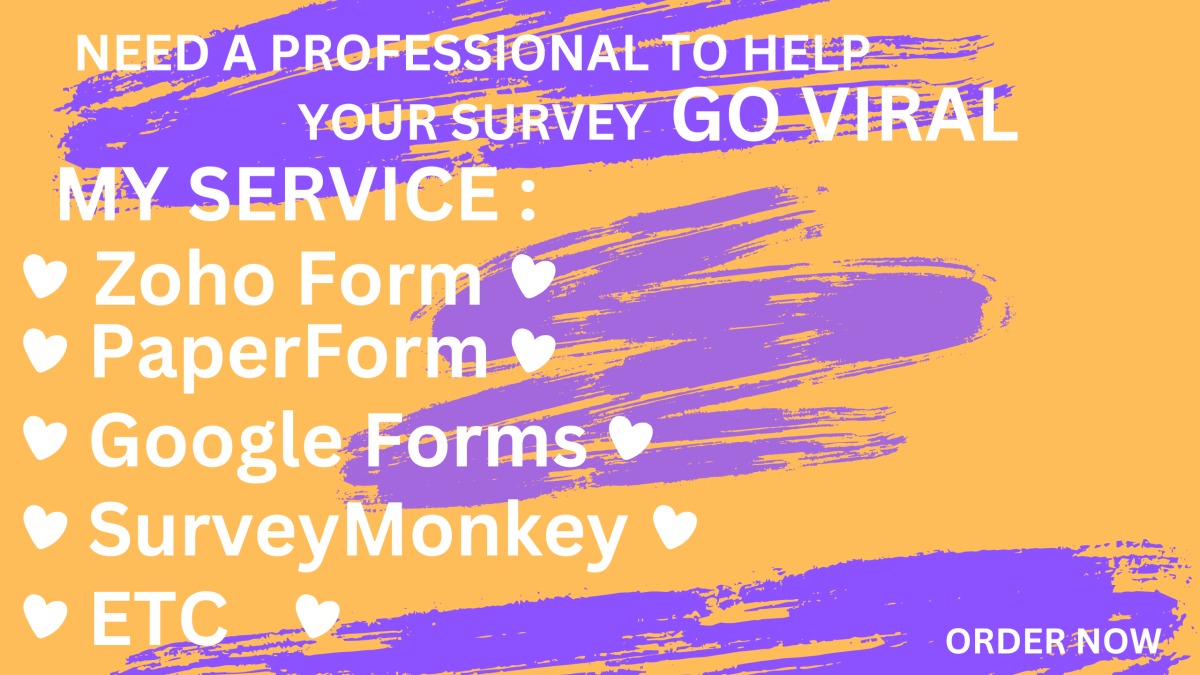 I Will Conduct Online Surveys Using SurveyMonkey, Zoho Forms, and Google Forms