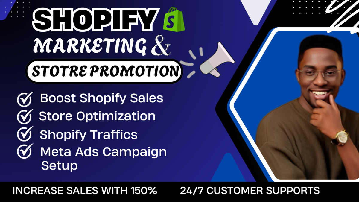 I Will Provide Complete Shopify Marketing Store Promotion to Boost Shopify Sales and Improve SEO