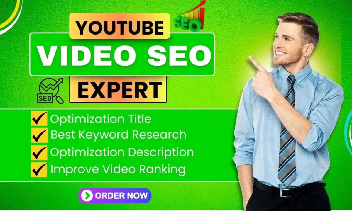 I Will Optimize Your YouTube Video SEO and Conduct Keyword Research for Better Ranking on Your USA Channel