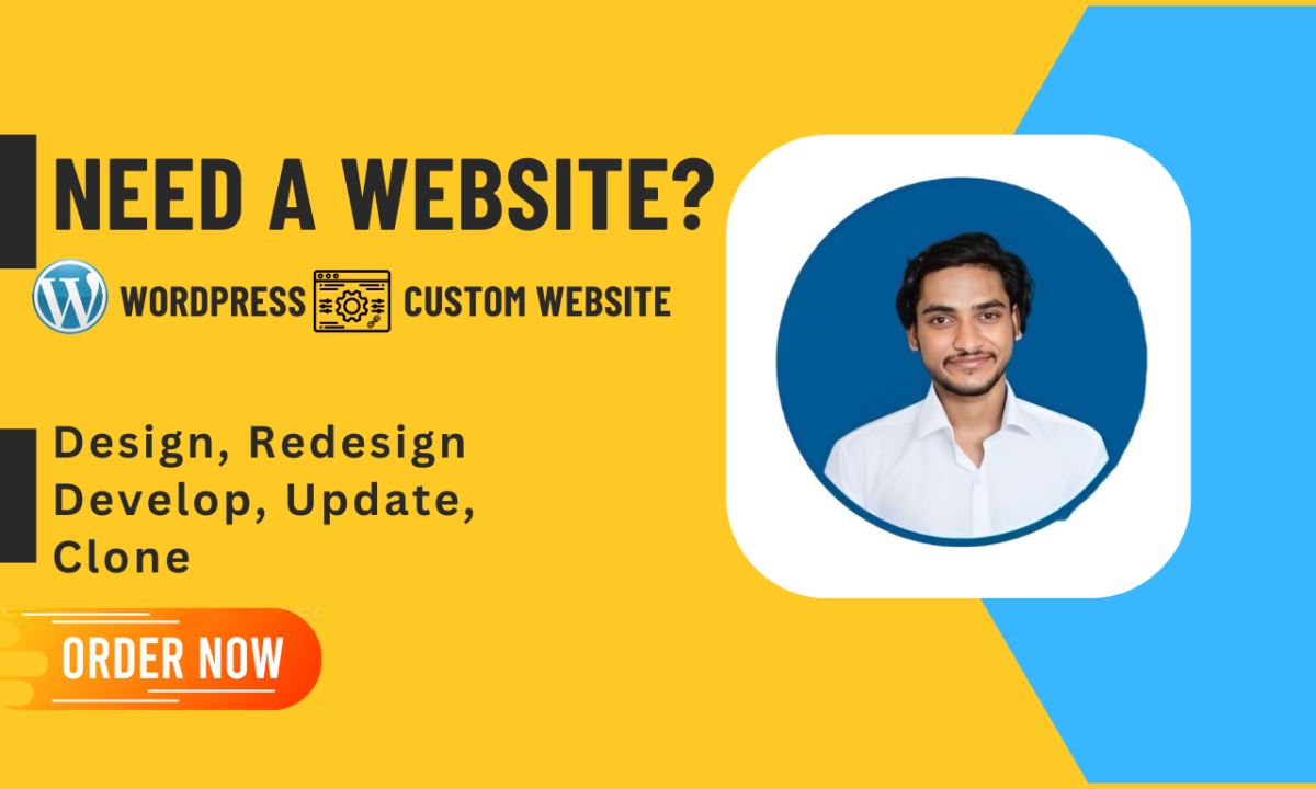 I Will Design, Redesign, Develop, Update, Clone, SEO or Modify WordPress Custom Website