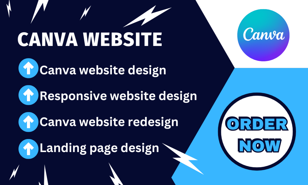 I Will Create a Stunning and Responsive Canva Website or Landing Page