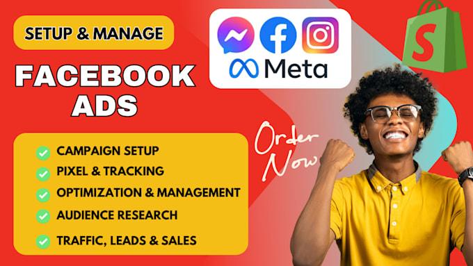 I Will Create Facebook and Instagram Ads Campaigns Using Meta Ads Manager for Shopify Marketing