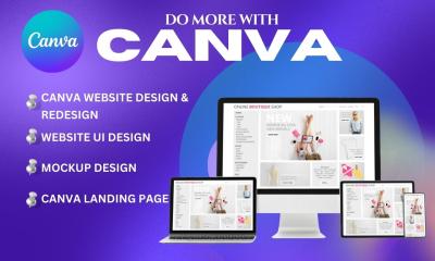 I Will Design Stunning Canva Websites, Framer UI/UX, Figma to Webflow, and Landing Page Redesigns