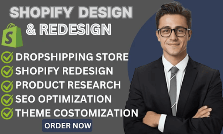 I Will Design and Redesign Your Shopify Dropshipping Store