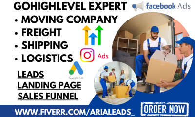 Generate Moving Company Leads: Freight Shipping Logistics Landing Page via GHL