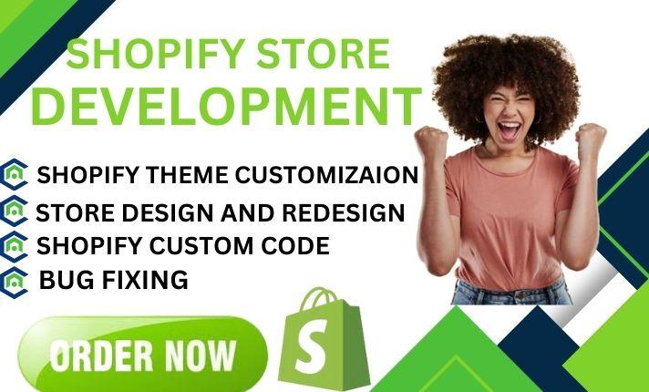 Do Professional Shopify Website Development, Theme Customization & Bug Fixing