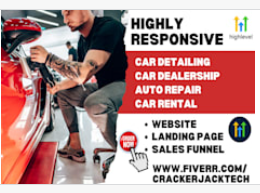 Design GoHighLevel Car Detailing Landing Page, Car Dealership, and Auto Repair Funnel