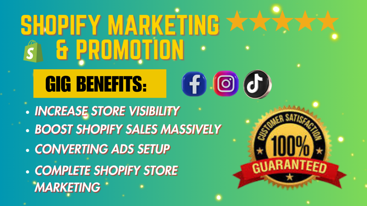 I Will Promote Your Shopify Store and Boost Your Dropshipping Sales