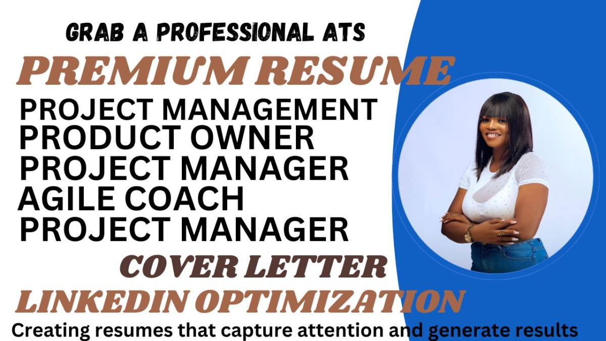 I Will Create an Impeccable Project Management Resume, Product Manager Resume, and Cover Letter