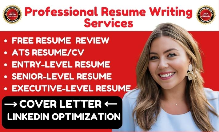 I Will Write Executive Resume, Federal ATS Resume, Cover Letter, and LinkedIn Optimization