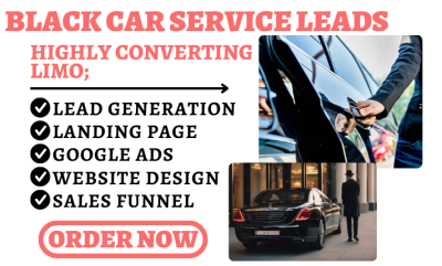 I Will Generate Limo Leads for Black Car Service, Limo Hire, Rental, and Chauffeur Websites