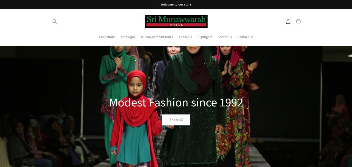 I Will Design an Islamic Wear Shopify Store for Hijab Clothing and Muslim Costume