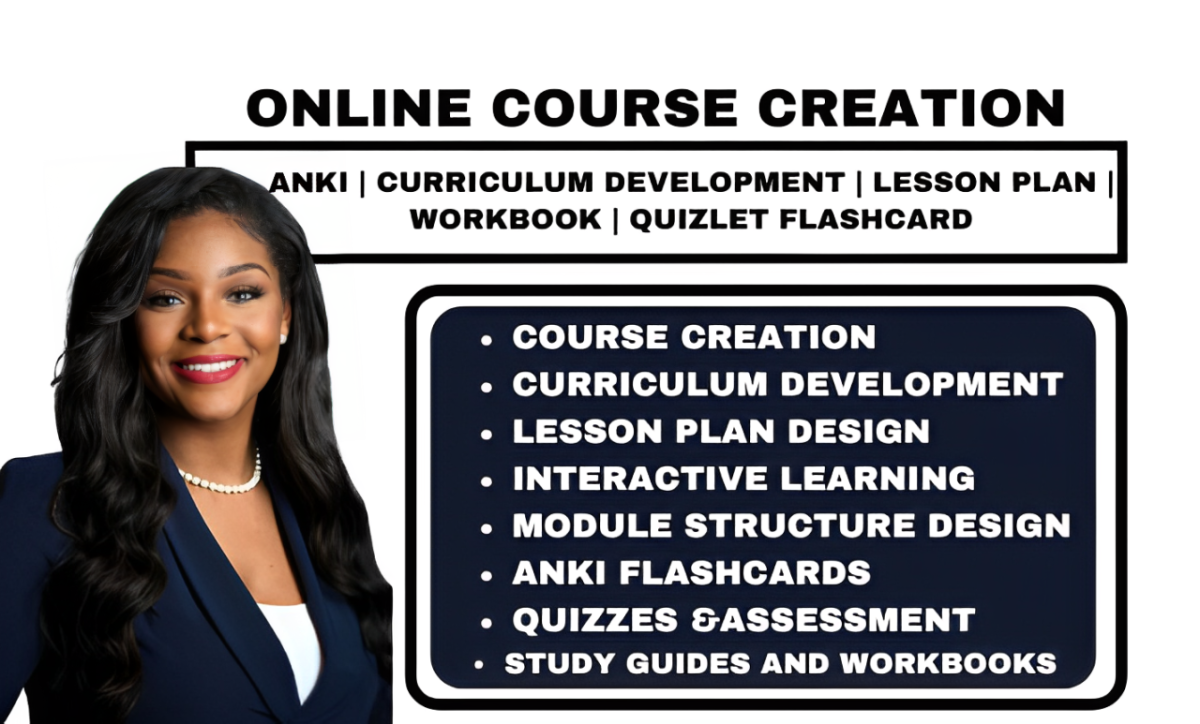 I Will Create Online Course Content, Lesson Plan Curriculum, Anki and Quizlet Flashcards