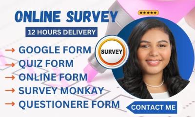 I Will Design Stunning Google Forms Questionnaires or Survey Forms in Just 12 Hours