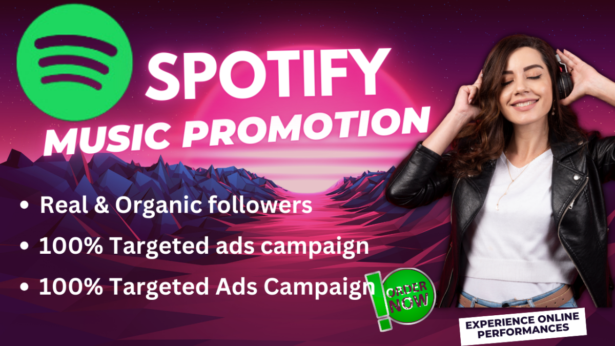 I Will Do Professional Spotify Music Promotion Through Spotify Ads