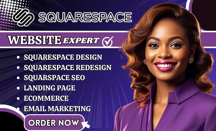 I Will Design, Redesign, and Create Beautiful Squarespace Websites