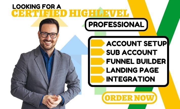 I Will Design GoHighLevel Landing Page Funnel Builder with GHL Website Domain Integration