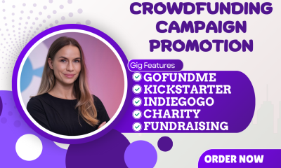 I Will Promote Your Crowdfunding Campaign on Kickstarter, GoFundMe, and Indiegogo