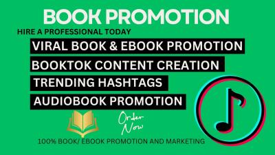 I Will Do BookTok Video TikTok Promotion for KDP Authors