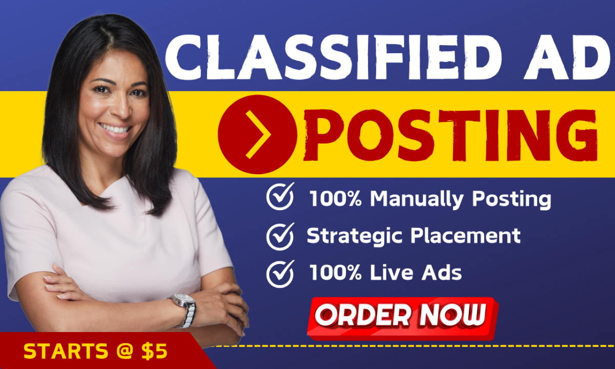 I Will Post Classified Ads to the Best USA Classifieds Ad Posting Sites for Your Business