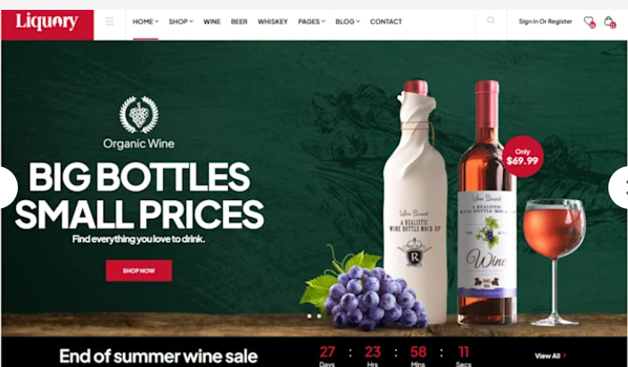 I Will Create a Dynamic Wine Ecommerce Website & Shopify Store for Your Liquor Beverage Business