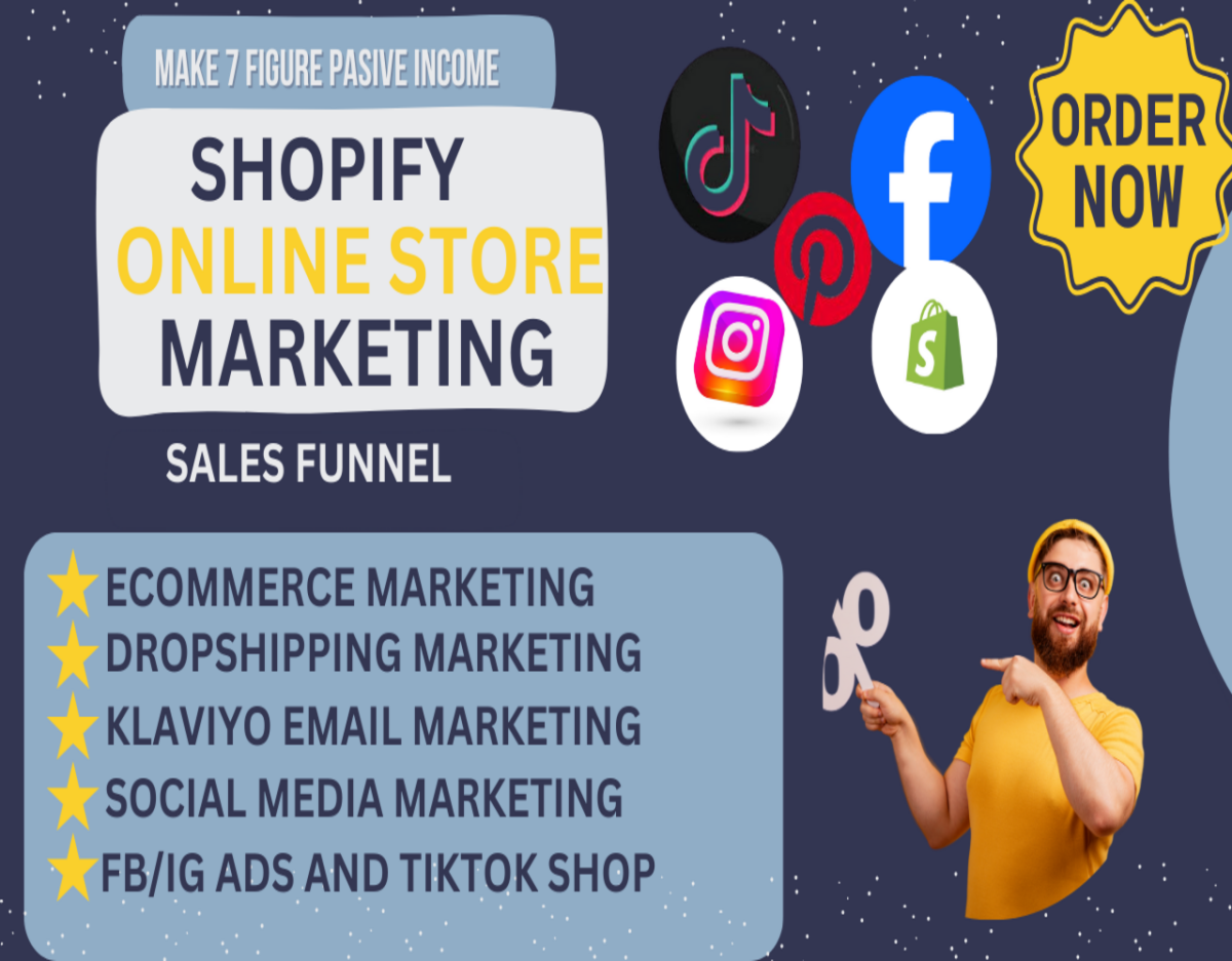 I Will Boost Shopify Sales with Expert Dropshipping Marketing