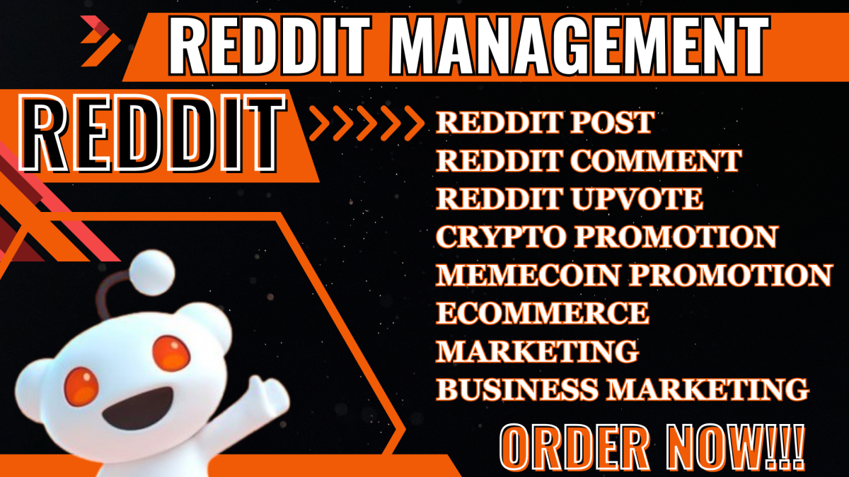 Do Reddit Post Management for Business, Ecommerce Website, SaaS, Crypto Token SEO