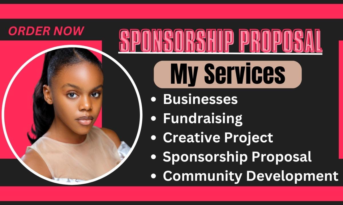 I Will Craft and Design Sponsorship Proposals, Letters, Business Proposals, and Fundraising Documents