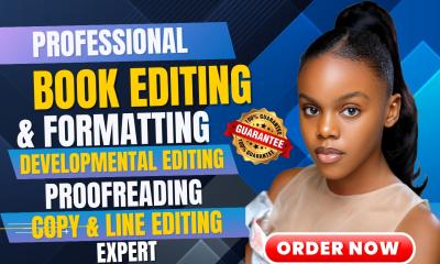 I Will Edit, Proofread, and Format Your Manuscript as a Developmental Book Editor for KDP Print