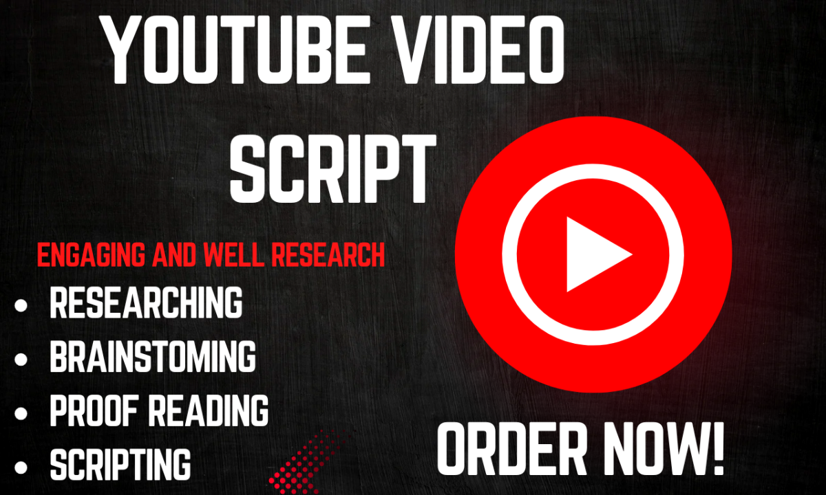 I Will Write a Viral YouTube Video Script for Any Topic