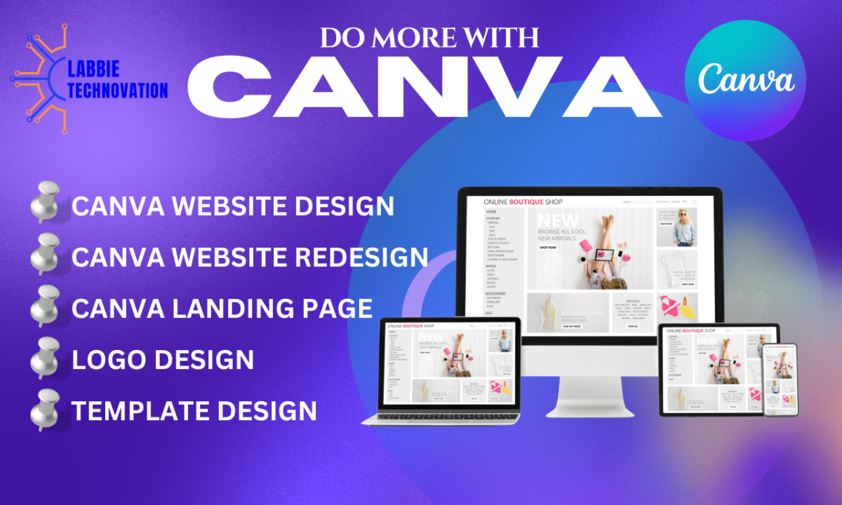 I Will Design Beautiful Websites with Canva, Framer, Figma to Webflow, and Revamp Your Landing Pages