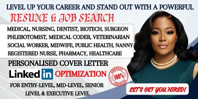 I Will Write Medical, Nursing, Dentist, Biotech, Surgeon, Registered Nurse Resume