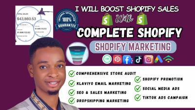 Provide Complete Shopify Marketing SEO and Promotion to Increase Shopify Sales