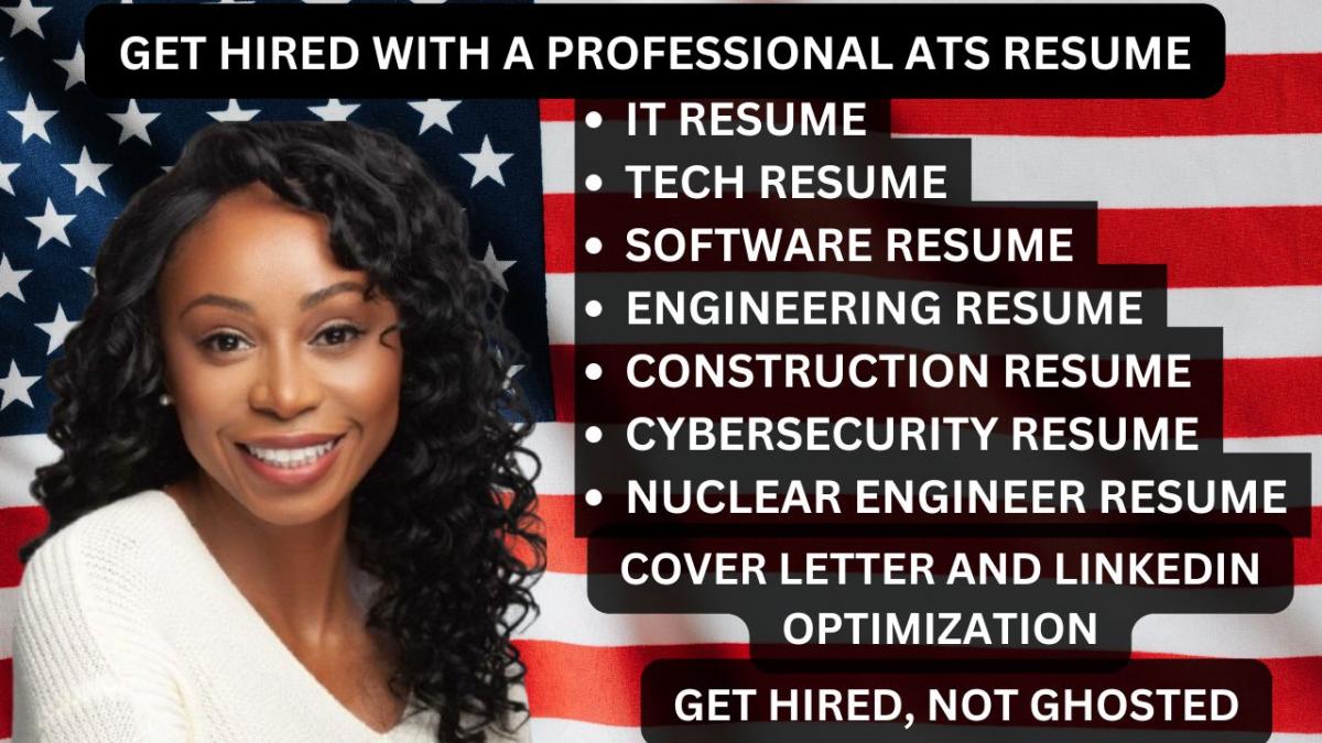 I Will Create a Professional Resume for Software, Tech, IT, Cyber Security, and Mechanical Fields