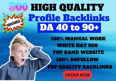 100 Get Safe & Powerful Profile Backlinks for Rankings