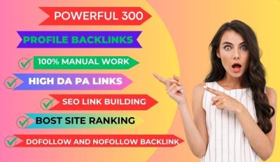 Powerful Niche 100 High-Quality Profile Backlinks for SEO Boost for $15