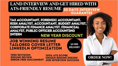 I Will Write a Tax Accountant, Forensic Accountant, Risk Analyst, and Accountant Resume