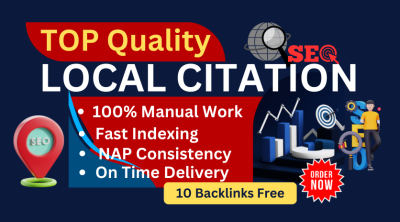 60 Local Citation & Listing Backlinks for USA, AU, CA, and UK – Boost Your Local SEO