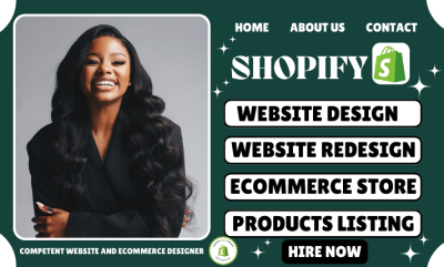 I Will Create or Redesign Your Shopify Website for Your Dropshipping Store