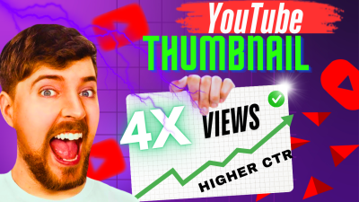 I Will Design High Quality and Engaging YouTube Thumbnails