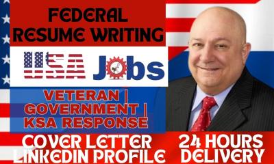 I Will Write Federal, Veteran, Military, Executive, Sales, IT, IRS USAJOBS ATS Resume