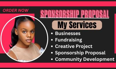 I Will Craft and Design Sponsorship Proposals, Letters, Business Proposals, and Fundraising Documents