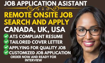I Will Manage Your Job Hunting and Apply for Online, Remote, Onsite, and Hybrid Jobs on Your Behalf