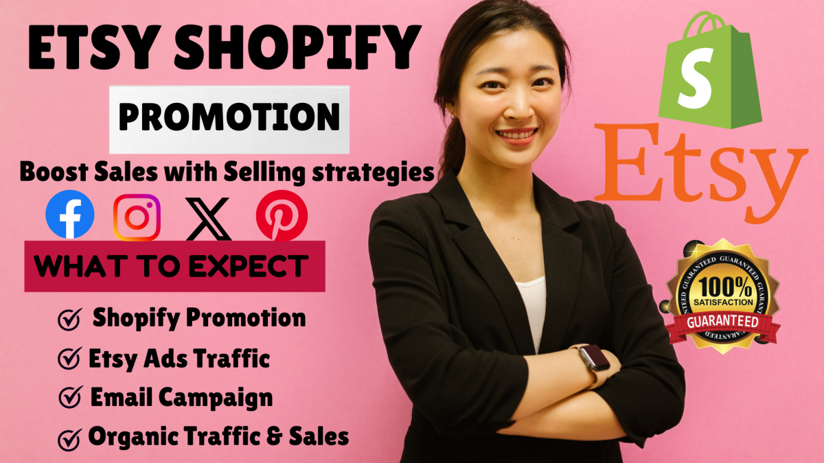 I Will Drive Etsy Ads Traffic and Promote Your Shopify Store to Boost Sales