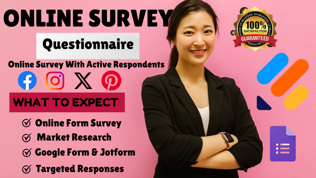 I Will Create a Responsive Online Survey with Real Respondents Using JotForm and Google Forms