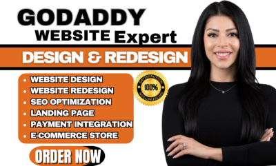 I Will Create a Stunning Professional GoDaddy Website Design and SEO Service
