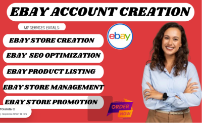 I Will Do eBay Account Creation, eBay Product Listing, eBay SEO